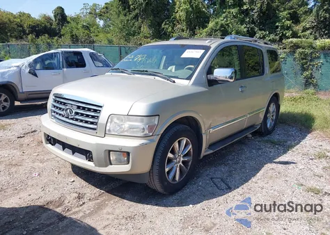 2008 Infiniti Qx56 z USA, uszkodzony, nr VIN 5N3AA08D18N901985